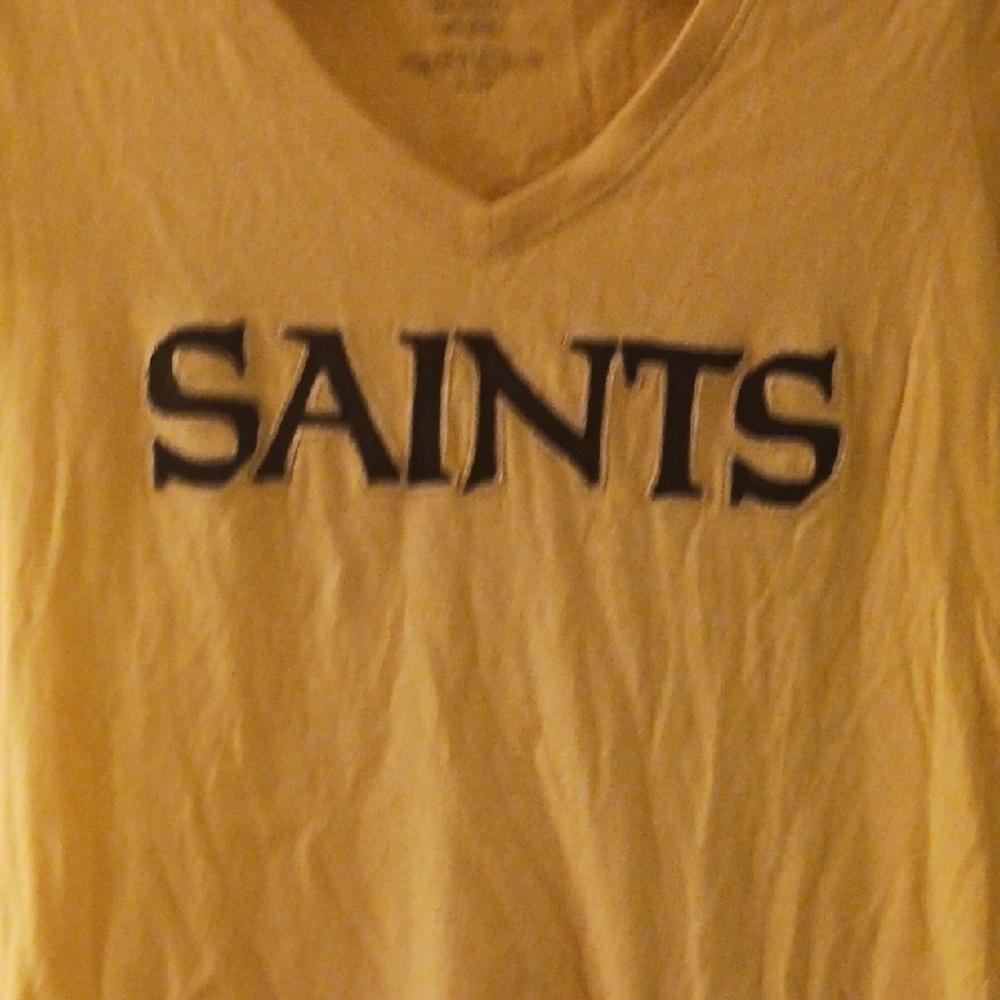 SPECIAL 2/$25 Yellow Saints V-Neck T-Shirt - Picture 3 of 6